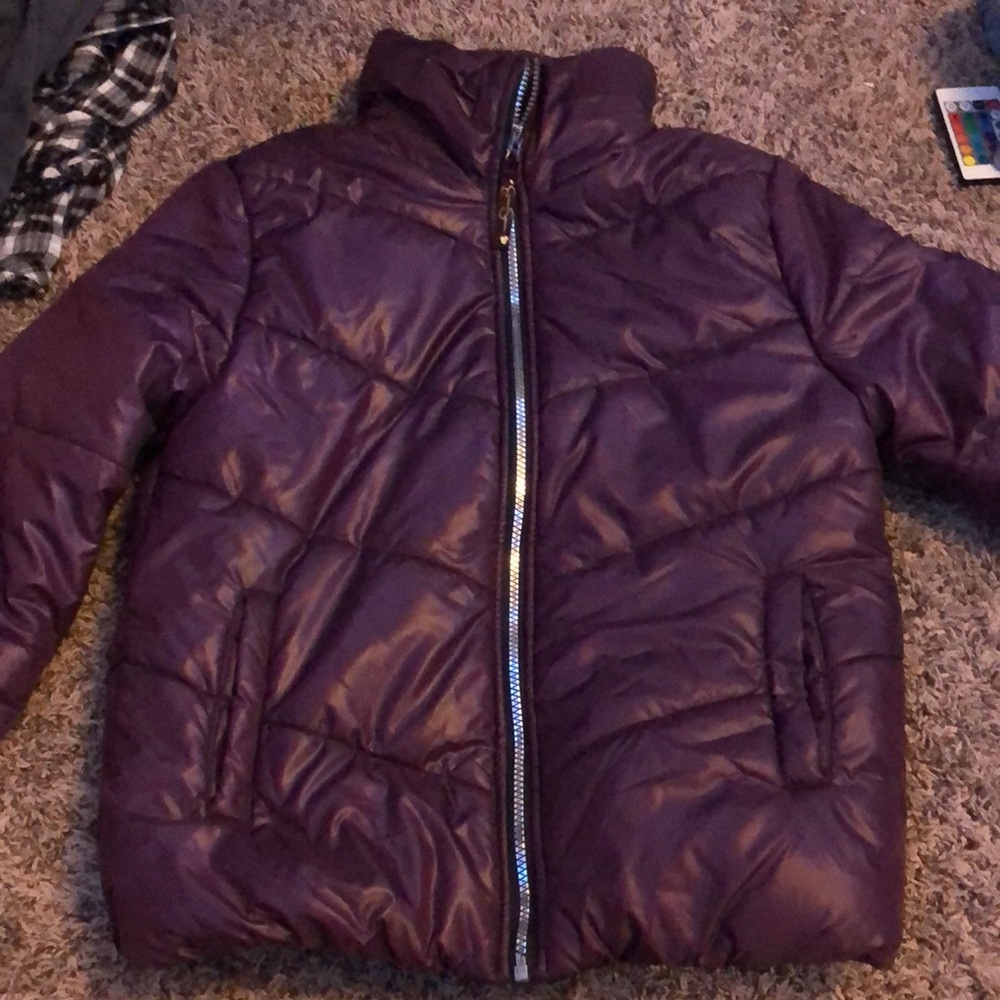 Purple snow/rain puffy jacket